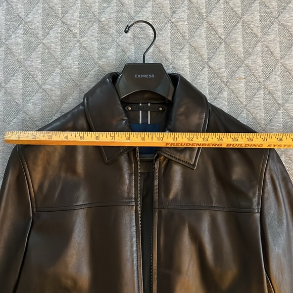 Cole Haan Men’s Small Leather Jacket - Picture 4 of 6